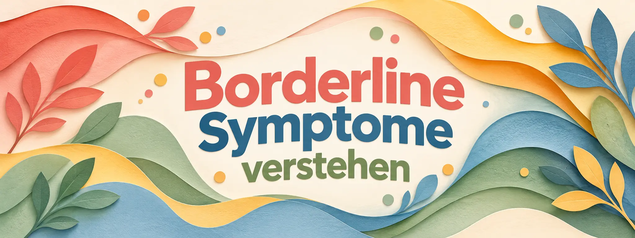 Borderline Symptome verständlich erklärt: abstrakte Farbverläufe als Sinnbild für wechselnde Gefühle